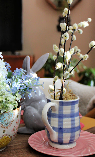 Spring Tablescape with Thrift Store Finds