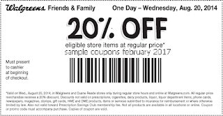 free Walgreens coupons february 2017