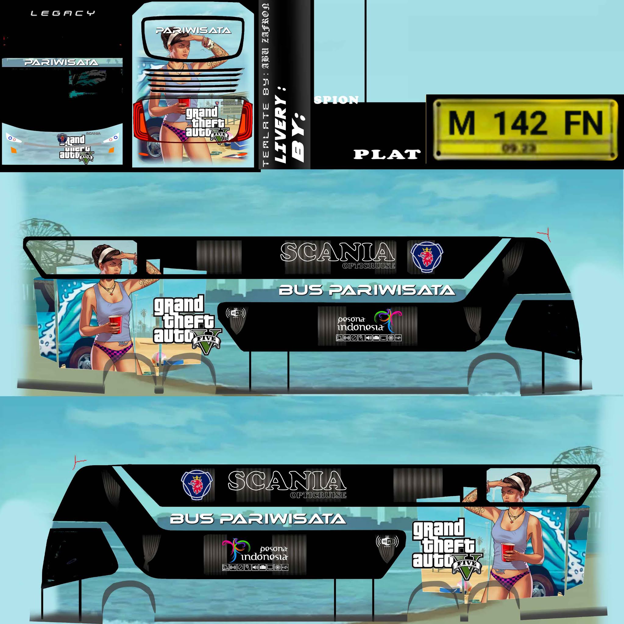 Livery Bussid SDD GTA V