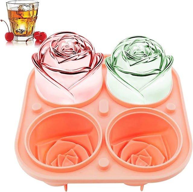 Rose Flower Ice Cube Maker Available on Amazon and AliExpress