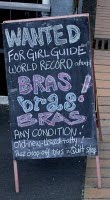 Bras! Bras! And more bras! Are Tirau Girl Guides busting out??!!