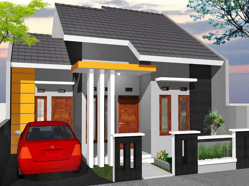 25 model pagar rumah minimalis type 36 dengan desain 