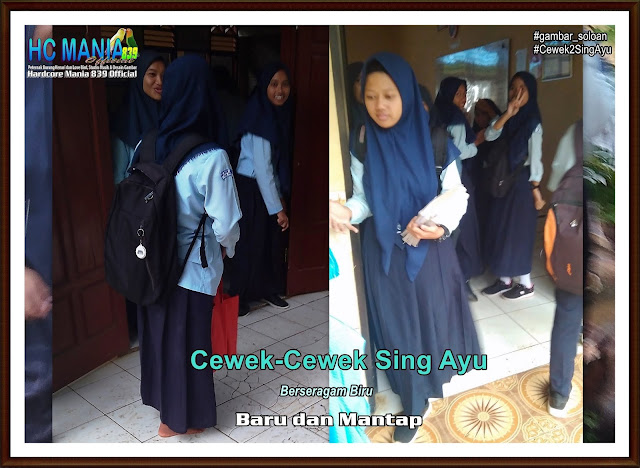 Gambar Siswa-Siswi SMA Negeri 1 Ngrambe Cover Biru - Buku Album Gambar Soloan Edisi 9