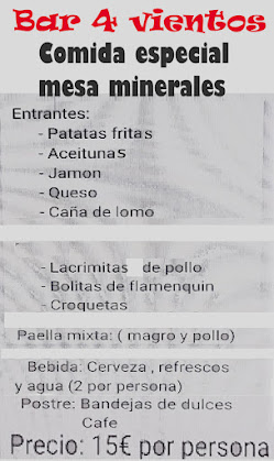 4ª mesa de minerales de Cerro Muriano en CÓRDOBA Cafrteeeee