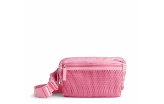 Vera bradley 30% off coupon: Lighten Up Belt Bag in Pink Tonal Stripe