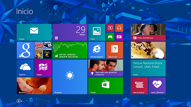 Pantalla Inicio Windows 8.1 Preview