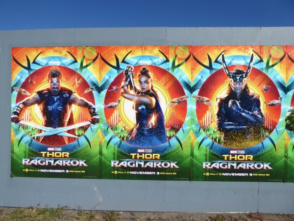 Daily Billboard: Thor: Ragnarok movie billboards... Advertising for