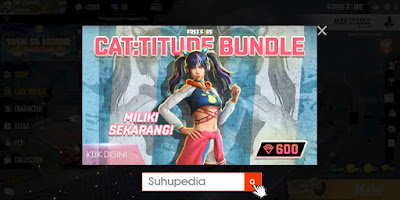 Cat: Titude Bundle Garena Free Fire Sudah Tersedia di Shop, Buruan Beli Selagi Murah !