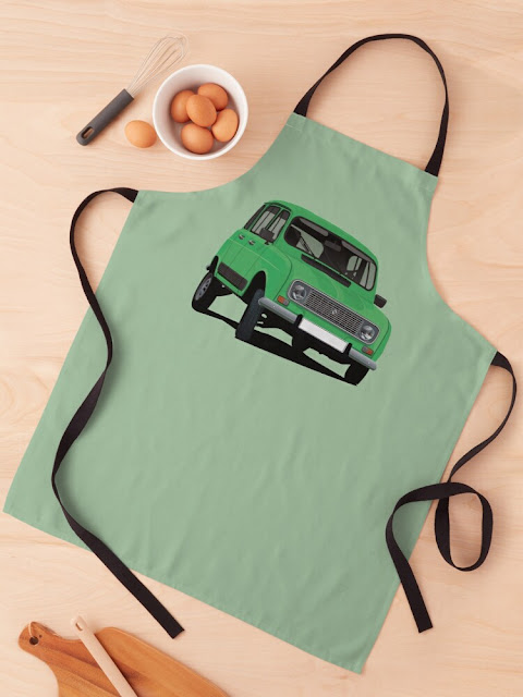 Renault 4 apron - gift