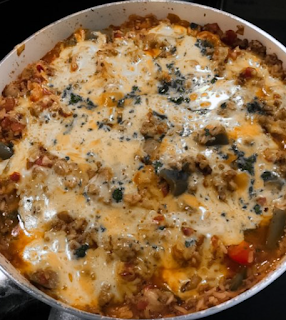Ground Beef and Peppers Skillet