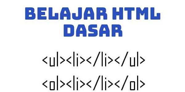 HTML Dasar Untuk Web Sederhana