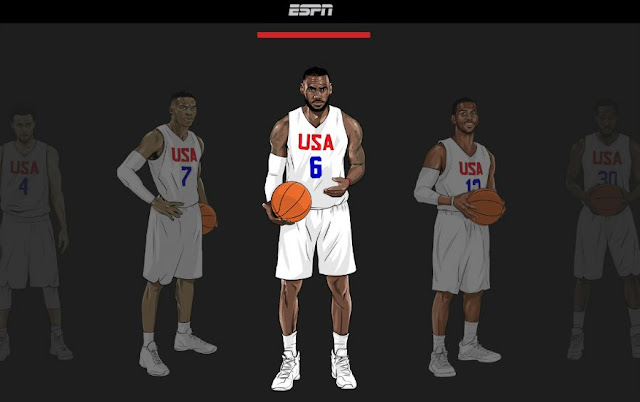 Le site ESPN permet aux internautes de créer leur Team USA