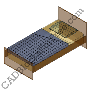 3D CAD Blocks Beds Furniture