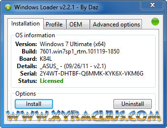 Windows Loader 2.2.1 By Daz Full Activator