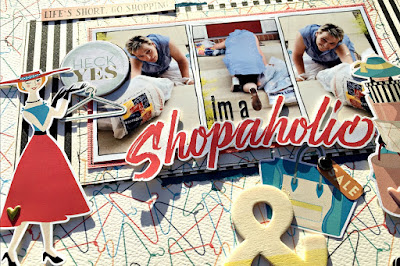 shopaholic scrapbook page tracee provis authentique metropolitan girl papermaze 02