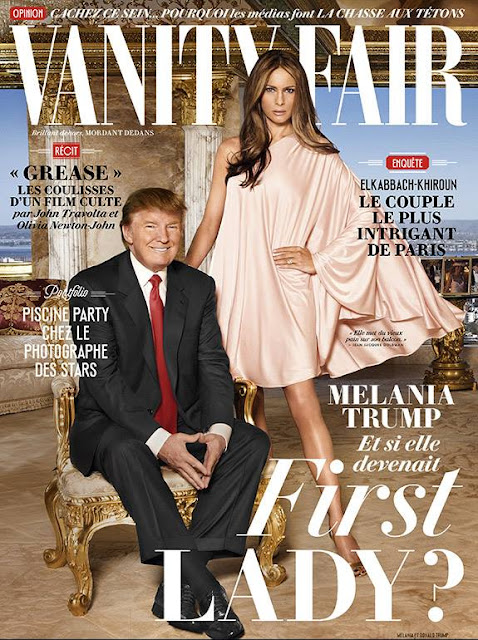 Model, Fashion designer, @ Donald & Melania Trump - Vanity Fair France, August 2016
