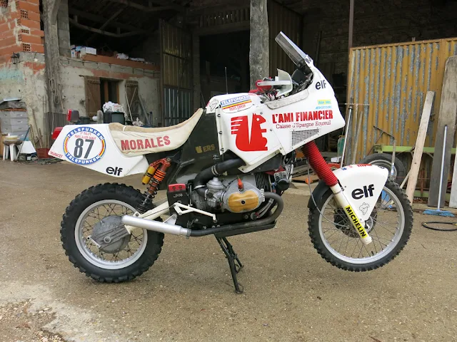 Écureuil BMW R100GS Paris Dakar rally bike, 1987