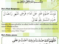 Bacaan Doa Niat Puasa Ramadhan Buka Puasa Arab & Artinya