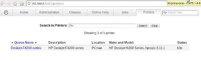Impressão Linux CUPS