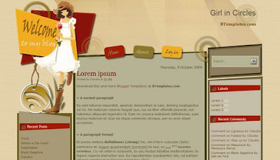 30 Amazing Girly Blogger Templates