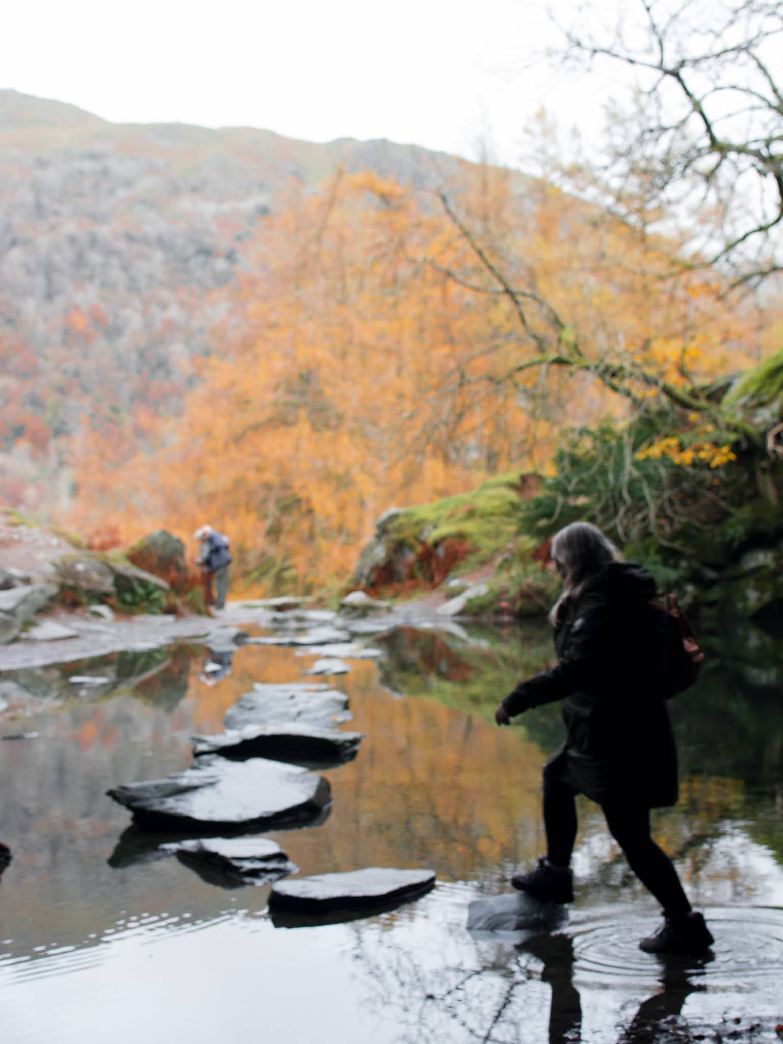 Rydal Cave stepping stones