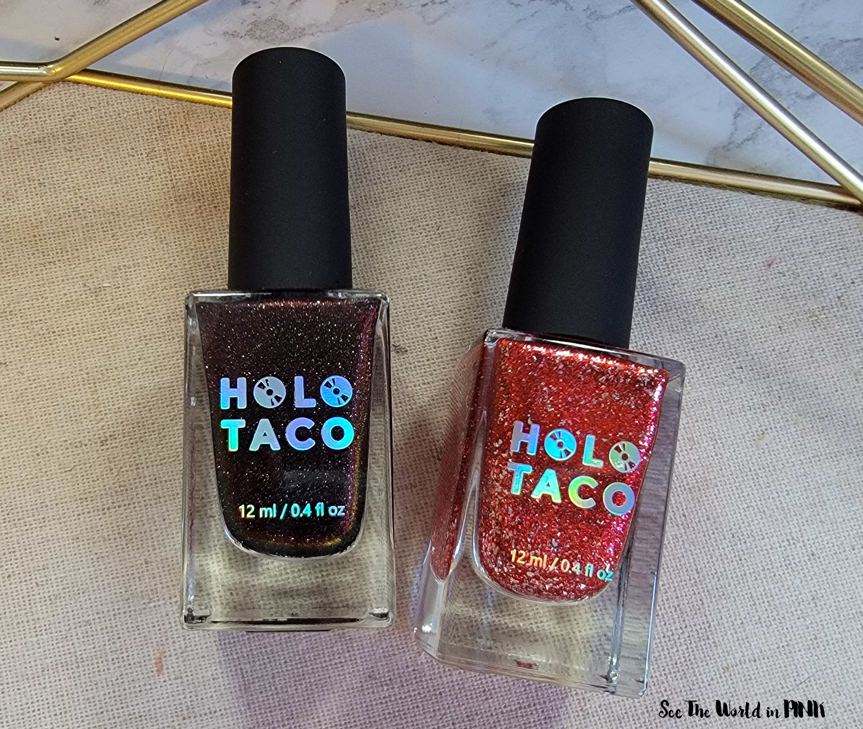 Manicure Tuesday - Holo Taco Wicked Sister Duo ~ Favourite Sister & Double Dare polishes