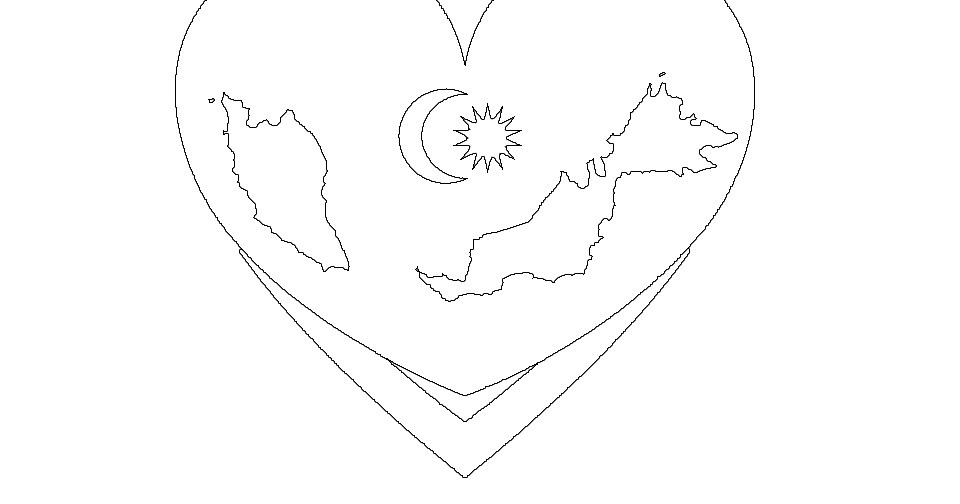 Logo Merdeka 2015 - Sehati Sejiwa - Gambar Mewarna 