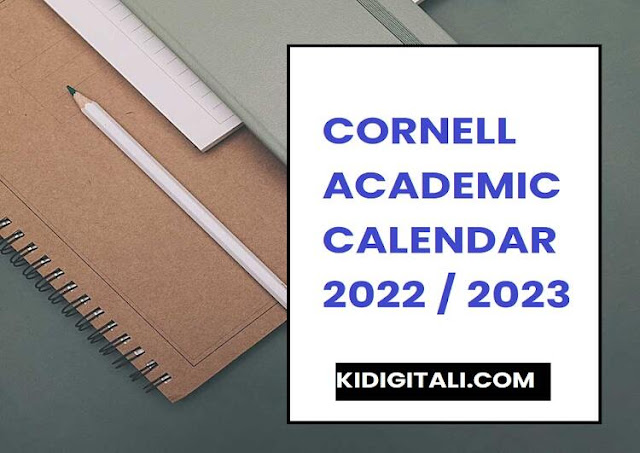 Cornell Academic Calendar 2022-2023