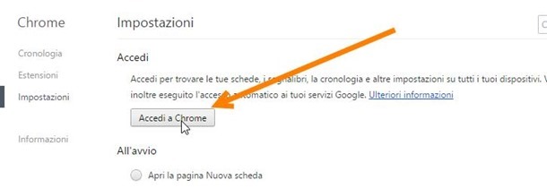 accedere-chrome