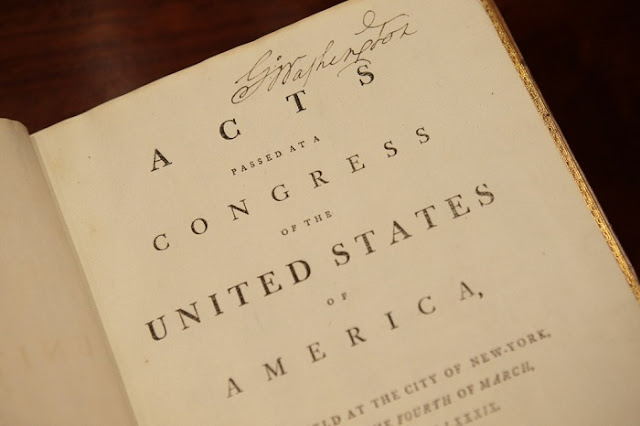 Copy of US Constitution to George Washington