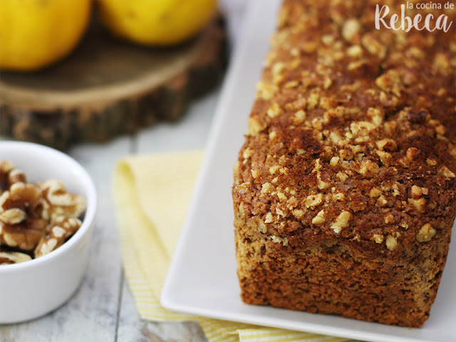 Bizcocho de membrillo  y nueces