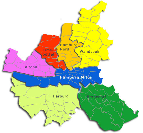 Januar 2012 Landkarte Deutschland  Regionen Politische