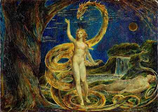 Eva und die Schlange (William Blake,1799)