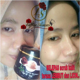 TESTIMONI SCRUB IBU KUNYIT LUFFIYA 