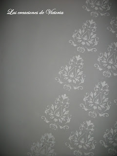 Las creaciones de Victoria. Stencil en dormitorio.Plantillas de stencil