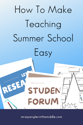 Press the Easy Button with this interactive and engaging plan for Middle School ELA Summer School!
