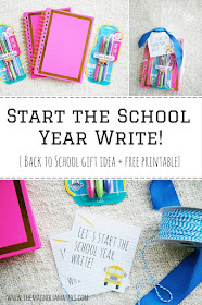 Super cute writing themed back to school gift idea! Great gift for teacher's meet and greets for back to school or as a student gift on the first day!