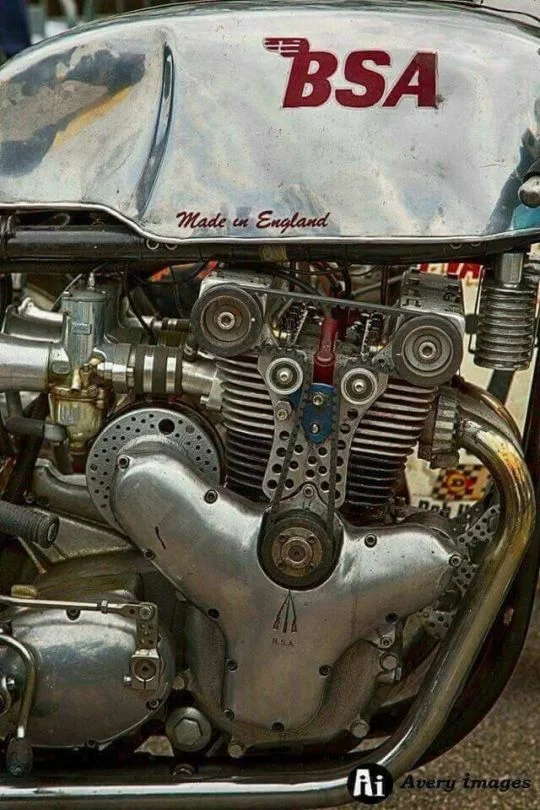 Double Overhead Cam BSA motor - Photo Avery Images