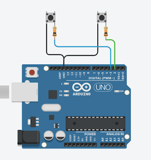 Rangkaian penghitung gravitasi arduino