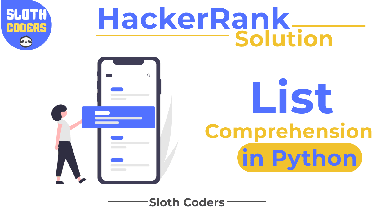 List Comprehensions in Python - Hacker Rank Solution