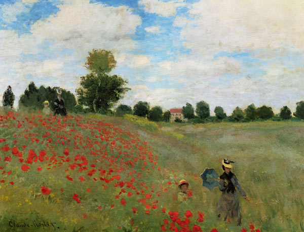 Claude Monet: klaprozen in de buurt van Argenteuil