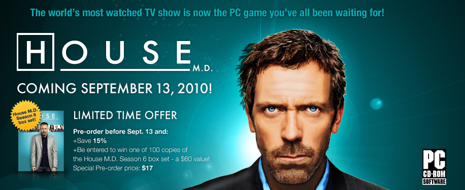 house md season 6. win a House DVD Season 6