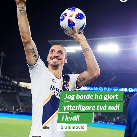 Tre mål på 24 minuter I natt slog Zlatan Ibrahimovic till med sitt första hattrick