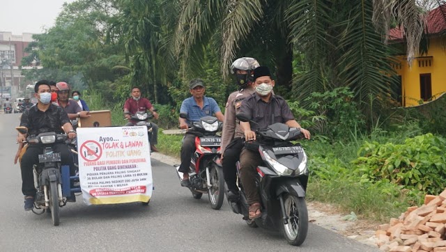 Bawaslu-Polres Labuhanbatu Patroli Tolak dan Lawan Politik Uang