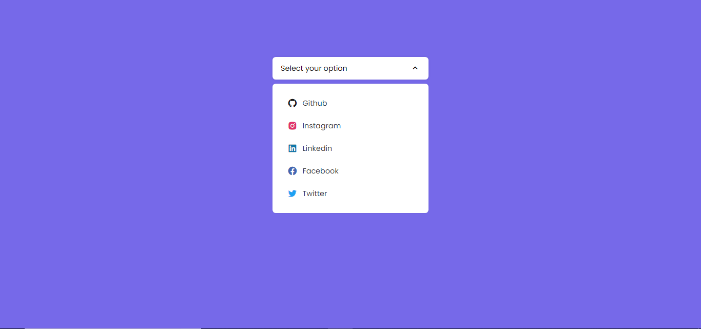 Select option in html