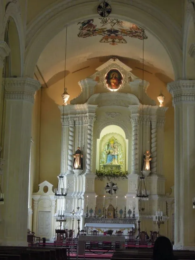 Inside the St. Dominic Church in Macau