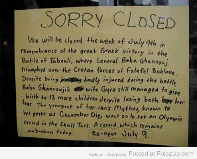 Funny closed signs