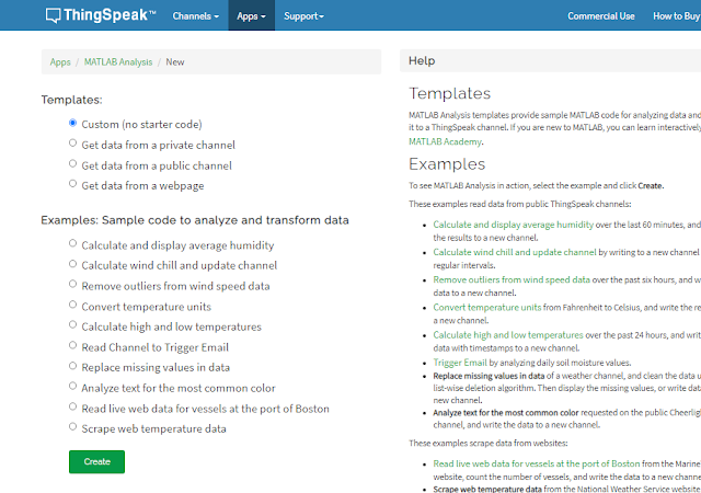 ThingSpeak web dashboard serverside 