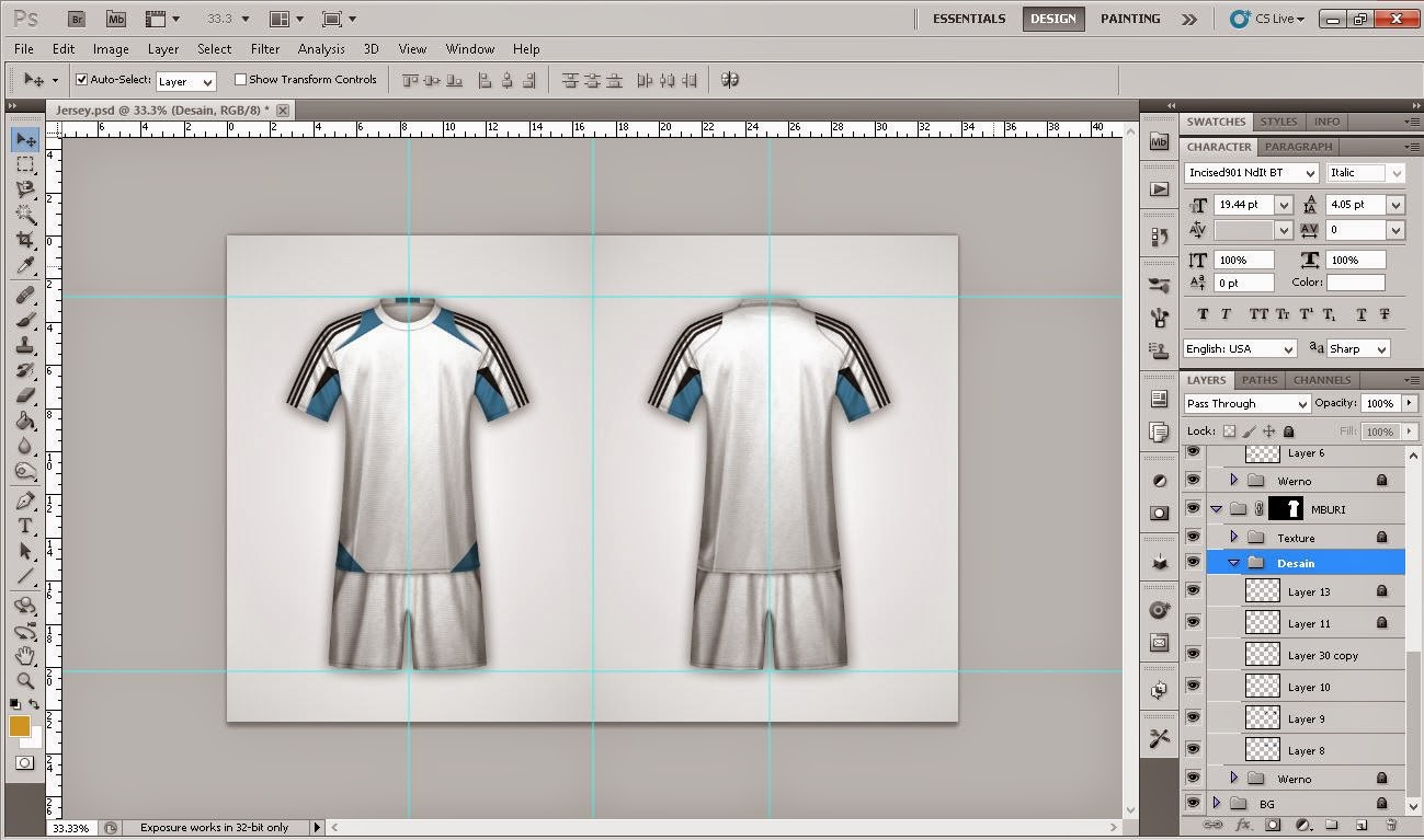  Cara  Membuat  Desain  Baju  Futsal Di  Laptop  Klopdesain