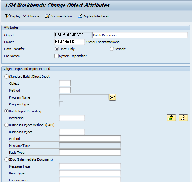 LSMW Batch Input Recording Step-By-Step Manual